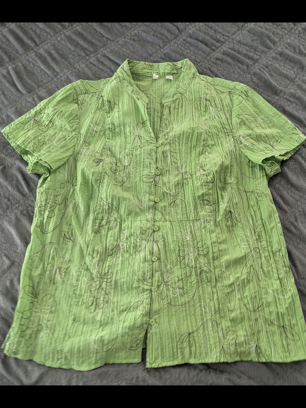 St. John's Bay Floral Embroidered Blouse